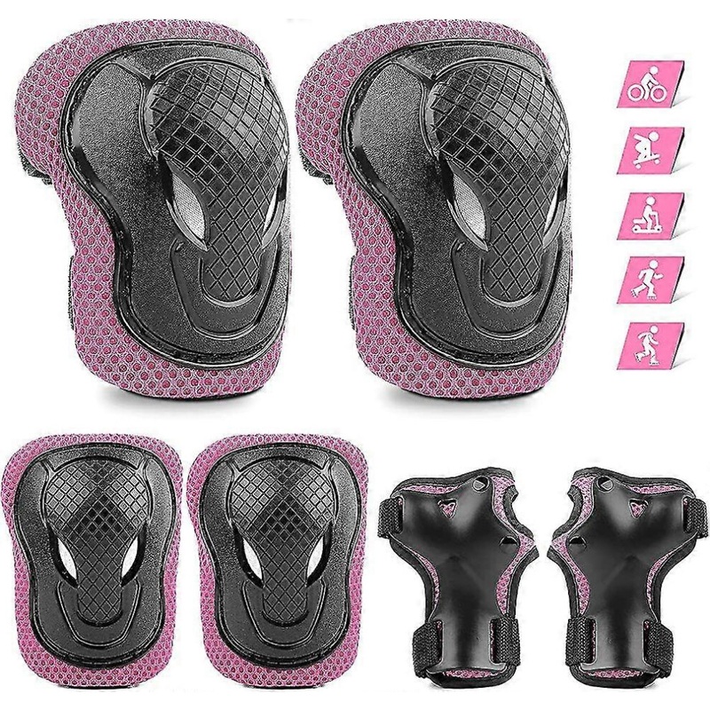 Compare (as show, one size) xqday skateboard pads set knee pads elbow pads wrist pads 6pcs adjustable skate pads products from over 25,000 stores